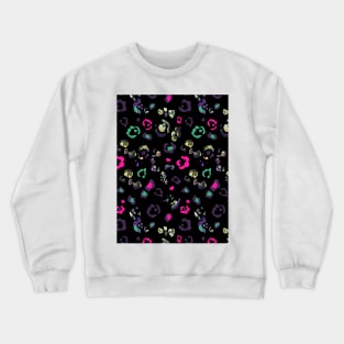 animalier modern	black magenta Crewneck Sweatshirt